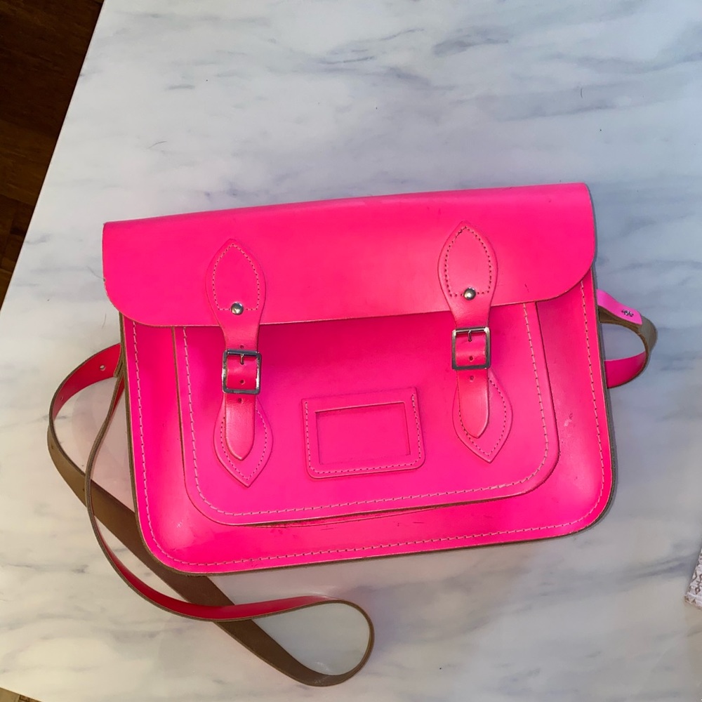The Cambridge Satchel Co Fluoro Pink Crossbody